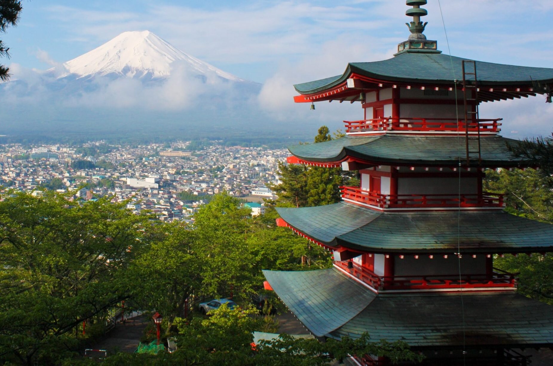 Chureito pagoda de 5 pisos
